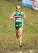 11 December 2011; Fionnuala Britton, Ireland, on her way to victory in the Senior Women's event at the 18th SPAR European Cross Country Championships 2011. Velenje, Slovenia. Picture credit: Stephen McCarthy / SPORTSFILE