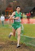 11 December 2011; Andrew Ledwith, Ireland, in action during the Senior Men's event at the 18th SPAR European Cross Country Championships 2011. Velenje, Slovenia. Picture credit: Stephen McCarthy / SPORTSFILE