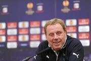 14 December 2011; Tottenham Hotspur manager Harry Redknapp speaking during a press conference ahead of their UEFA Europe League Group A game against Shamrock Rovers on Thursday. Tottenham Hotspur Press Conference, Tallaght Stadium, Tallaght, Co. Dublin. Picture credit: Pat Murphy / SPORTSFILE