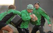 15 December 2011; Connacht's Ethienne Reynecke gets away from TJ Anderson during squad training ahead of their Heineken Cup, Pool 6, Round 4, match against Gloucester on Saturday. Connacht Rugby Squad Training, Sportsground, Galway. Picture credit: Diarmuid Greene / SPORTSFILE