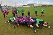 15 December 2011; A general view of scrum practice during Connacht squad training ahead of their Heineken Cup, Pool 6, Round 4, match against Gloucester on Saturday. Connacht Rugby Squad Training, Sportsground, Galway. Picture credit: Diarmuid Greene / SPORTSFILE