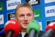 15 December 2011; Leinster head coach Joe Schmidt during a press conference ahead of their Heineken Cup, Pool 3, Round 4, match against Bath on Saturday. Leinster Rugby Squad Press Conference, David Lloyd Riverview, Clonskeagh, Dublin. Picture credit: Matt Browne / SPORTSFILE