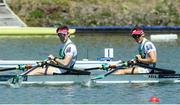 28 May 2017; Paul O'Donovan, left, and Gary O'Donovan of Ireland after finishing second in the Lightweight Men's Double Sculls Final during the European Rowing Championships at Racice in the Czech Republic. Photo by Sportsfile