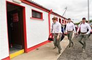 28 May 2017; Tyrone's Peter Harte arrives ahead of the Ulster GAA Football Senior Championship Quarter-Final match between Derry and Tyrone at Celtic Park in Derry. Photo by Ramsey Cardy/Sportsfile