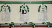28 May 2017; A general view of London jerseys prior to the Connacht GAA Football Senior Championship Quarter-Final match between London and Leitrim at McGovern Park, in Ruislip, London, England.   Photo by Seb Daly/Sportsfile