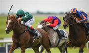 28 May 2017; Decorated Knight, with Andrea Atzeni up, on their way to winning the Tattersalls Gold Cup ahead of Somehow, with Seamie Heffernan, who finished second, at Tattersalls Irish Guineas Festival at The Curragh, Co Kildare. Photo by Cody Glenn/Sportsfile