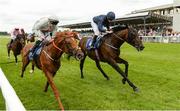 28 May 2017; Homesman, right, with Ryan Moore up, win the Airlie Stud Gallinule Stakes ahead of Born To Play, with Gary Carroll up, who finished second, at Tattersalls Irish Guineas Festival at The Curragh, Co Kildare. Photo by Cody Glenn/Sportsfile