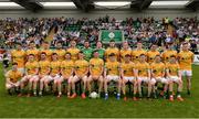 28 May 2017; The Leitrim panel prior to the Connacht GAA Football Senior Championship Quarter-Final match between London and Leitrim at McGovern Park, in Ruislip, London, England.   Photo by Seb Daly/Sportsfile
