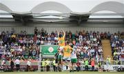 28 May 2017; A general view of the throw in during the Connacht GAA Football Senior Championship Quarter-Final match between London and Leitrim at McGovern Park, in Ruislip, London, England. Photo by Seb Daly/Sportsfile