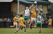 28 May 2017; Ryan Jones of London in action against Dean McGovern of Leitrim during the Connacht GAA Football Senior Championship Quarter-Final match between London and Leitrim at McGovern Park, in Ruislip, London, England.   Photo by Seb Daly/Sportsfile