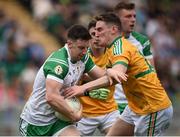 28 May 2017; Ciaran Dunne of London in action against Keith Beirne of Leitrim during the Connacht GAA Football Senior Championship Quarter-Final match between London and Leitrim at McGovern Park, in Ruislip, London, England.   Photo by Seb Daly/Sportsfile