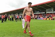 28 May 2017; Christopher McKaigue of Derry leaves the pitch after the Ulster GAA Football Senior Championship Quarter-Final match between Derry and Tyrone at Celtic Park, in Derry. Photo by Oliver McVeigh/Sportsfile
