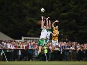 28 May 2017; Mark Gottsche, left, and Anthony McDermott of London in action against Damien Moran of Leitrim during the Connacht GAA Football Senior Championship Quarter-Final match between London and Leitrim at McGovern Park, in Ruislip, London, England.   Photo by Seb Daly/Sportsfile