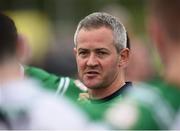 28 May 2017; London manager Ciaran Deely talks to his players following the Connacht GAA Football Senior Championship Quarter-Final match between London and Leitrim at McGovern Park, in Ruislip, London, England.   Photo by Seb Daly/Sportsfile
