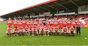 28 May 2017, The Derry squad before the Electric Ireland GAA Ulster GAA Football Minor Championship Quarter-Final game between Derry and Tyrone at Celtic Park, in Derry. Photo by Oliver McVeigh/Sportsfile