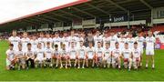 28 May 2017; The Tyrone squad ahead of the Electric Ireland GAA Ulster GAA Football Minor Championship Quarter-Final game between Derry and Tyrone at Celtic Park, in Derry. Photo by Oliver McVeigh/Sportsfile