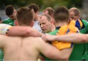 28 May 2017; Limerick manager Billy Lee speaks to his players after the Munster GAA Football Senior Championship Quarter-Final between Clare and Limerick at Cusack Park in Ennis, Co. Clare. Photo by Diarmuid Greene/Sportsfile