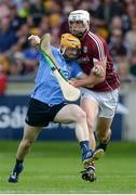 28 May 2017; Ben Quinn of Dublin in action against Gearóid McInerney of Galway during the Leinster GAA Hurling Senior Championship Quarter-Final match between Galway and Dublin at O'Connor Park, in Tullamore, Co. Offaly. Photo by Daire Brennan/Sportsfile