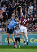 28 May 2017; Pádraic Mannion of Galway in action against David Treacy of Dublin during the Leinster GAA Hurling Senior Championship Quarter-Final match between Galway and Dublin at O'Connor Park, in Tullamore, Co. Offaly. Photo by Daire Brennan/Sportsfile
