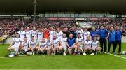 28 May 2017; The St Patrick's squad after the Leinster Adult Club Hurling League Division 4 Final match between Ballyboden St Enda's and St Patrick's at O'Connor Park in Tullamore, Co Offaly. Photo by Piaras Ó Mídheach/Sportsfile