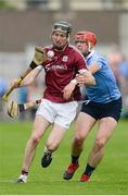 28 May 2017; Pádraic Mannion of Galway in action against David Treacy of Dublin during the Leinster GAA Hurling Senior Championship Quarter-Final match between Galway and Dublin at O'Connor Park, in Tullamore, Co. Offaly. Photo by Daire Brennan/Sportsfile