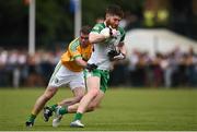 28 May 2017; Cormac Coyne of London in action against Brendan Gallagher of Leitrim during the Connacht GAA Football Senior Championship Quarter-Final match between London and Leitrim at McGovern Park, in Ruislip, London, England.   Photo by Seb Daly/Sportsfile