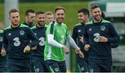 29 May 2017; Richard Keogh of Republic of Ireland, centre, during squad training at the FAI National Training Centre in Abbotstown, Co Dublin. Photo by Piaras Ó Mídheach/Sportsfile