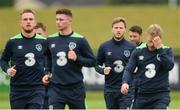 29 May 2017; Eunan O'Kane of Republic of Ireland, third from right, during squad training at the FAI National Training Centre in Abbotstown, Co Dublin. Photo by Piaras Ó Mídheach/Sportsfile