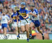 17 August 2008; Hugh Maloney, Tipperary, in action against Tony Browne, Waterford. GAA Hurling All-Ireland Senior Championship Semi-Final, Tipperary v Waterford, Croke Park, Dublin. Picture credit: Stephen McCarthy / SPORTSFILE