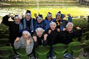 17 December 2011; Leinster fans, from Carlow RFC, Under-12, back row, left to right, Niall Whelan, Rory Moore, Sam Cullen, Jordan Kelly and Cathal Dooley with from row, from left, Conor Nolan, Tadhg Dooley, David Browne and Ronan Curran, from Carlow town, at the game. Heineken Cup, Pool 3, Round 4, Leinster v Bath, Aviva Stadium, Lansdowne Road, Dublin. Picture credit: Matt Browne / SPORTSFILE