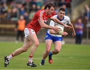 27 May 2017; James Loughrey of Cork in action against Paul Whyte of Waterford during the Munster GAA Football Senior Championship Quarter-Final match between Waterford and Cork at Fraher Field in Dungarvan, Co Waterford. Photo by Matt Browne/Sportsfile