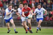 27 May 2017; Peter Kelleher of Cork in action against Ray O'Ceallaigh, Paul Whyte and Brian Looby of Waterford during the Munster GAA Football Senior Championship Quarter-Final match between Waterford and Cork at Fraher Field in Dungarvan, Co Waterford. Photo by Matt Browne/Sportsfile