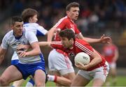 27 May 2017; Tomas Clancy of Cork in action against Paul Whyte of Waterford during the Munster GAA Football Senior Championship Quarter-Final match between Waterford and Cork at Fraher Field in Dungarvan, Co Waterford. Photo by Matt Browne/Sportsfile