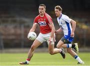 27 May 2017; John Cronin of Cork in action against Cillian O'Keeffe of Waterford during the Munster GAA Football Junior Championship Quarter-Final match between Waterford and Cork at Fraher Field in Dungarvan, Co Waterford. Photo by Matt Browne/Sportsfile