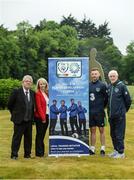 29 May 2017; In attendance at the FAI ETB Player Development Courses launch are, from left, Fred Austin, Loughlinstown Training Centre, Annette Andrews, Baldoyle Training Centre, Andy Boyle, Republic of Ireland International and Graduate of the Cabra FAI ETB Player Development Course, and Harry McCue, Loughlinstown Training Centre. The FAI ETB Player Development Courses are funded by the Dublin and Dun Laoghaire Education and Training Board. Applications are now open for the courses at www.fai.ie/fai-etb/courses. FAI National Training Centre in Abbotstown, Co. Dublin. Photo by Piaras Ó Mídheach/Sportsfile