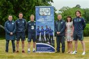 29 May 2017; In attendance at the FAI ETB Player Development Courses launch are, from left, Gerry Davis, Irish Town Course coordinator, Billy Woods, Cork regional coordinator, Daryl Horgan, Republic of Ireland International and Graduate of the Castlebar FAI ETB Player Development Course, Harry Kenny, Clondalkin coordinator, Helen Sinnott, Litton Lane Training and Mike McCarthy, Limerick coordinator. Applications are now open for the courses at www.fai.ie/fai-etb/courses. FAI National Training Centre in Abbotstown, Co. Dublin. Photo by Piaras Ó Mídheach/Sportsfile