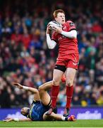 27 May 2017; Rhys Patchell of Scarlets during the Guinness PRO12 Final between Munster and Scarlets at the Aviva Stadium in Dublin. Photo by Ramsey Cardy/Sportsfile