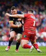 27 May 2017; Dave Kilcoyne of Munster is tackled by Rob Evans of Scarlets during the Guinness PRO12 Final between Munster and Scarlets at the Aviva Stadium in Dublin. Photo by Ramsey Cardy/Sportsfile