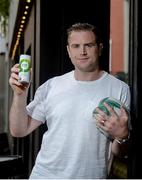30 May 2017; Irish rugby international Jamie Heaslip pictured in Lemon & Duke at the launch of the new healthy drinks range; CocoFuzion100, to speak about the new products and to give a special preview of the upcoming Lions tour. The new 100% natural still and sparkling coconut water contains all the natural electrolytes and has no added sugar. Follow @Fuzion100ire on social media for further details. Photo by Cody Glenn/Sportsfile