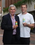 30 May 2017; Irish rugby international Jamie Heaslip and Former Lions head coach Sir Ian McGeechan pictured at Lemon & Duke during the launch of the new healthy drinks range; CocoFuzion100, to speak about the new products and to give a special preview of the upcoming Lions tour. The new 100% natural still and sparkling coconut water contains all the natural electrolytes and has no added sugar. Follow @Fuzion100ire on social media for further details. Photo by Cody Glenn/Sportsfile