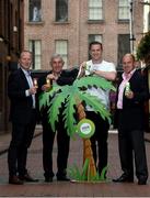 30 May 2017; Irish rugby international Jamie Heaslip and former Lions head coach Sir Ian McGeechan joined Dermot Martin, left, and Steve Barton from C7 Brands at Lemon & Duke during the launch of the new healthy drinks range; CocoFuzion100, to speak about the new products and to give a special preview of the upcoming Lions tour. The new 100% natural still and sparkling coconut water contains all the natural electrolytes and has no added sugar. Follow @Fuzion100ire on social media for further details. Photo by Cody Glenn/Sportsfile