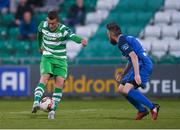 30 May 2017; Michael O’Connor of Shamrock Rovers in action against Mark Salmon of Bray Wanderers during the SSE Airtricity League Premier Division match between Shamrock Rovers and Bray Wanderers at Tallaght Stadium in Tallaght, Dublin. Photo by Eóin Noonan/Sportsfile