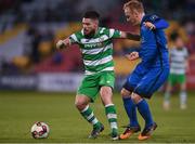 30 May 2017; Brandon Miele of Shamrock Rovers in action against Derek Foran of Bray Wanderers  during the SSE Airtricity League Premier Division match between Shamrock Rovers and Bray Wanderers at Tallaght Stadium in Tallaght, Dublin. Photo by Eóin Noonan/Sportsfile