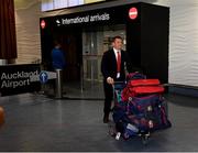 31 May 2017; CJ Stander as the British and Irish Lions squad arrive at Auckland Airport in New Zealand. Photo by Stephen McCarthy/Sportsfile