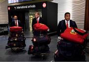 31 May 2017; Mako Vunipola as the British and Irish Lions squad arrive at Auckland Airport in New Zealand. Photo by Stephen McCarthy/Sportsfile
