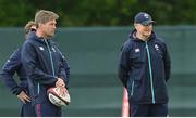 31 May 2017; Joe Schmidt head coach of Ireland with coaching staff Ronan O'Gara and Richie Murphy during squad training at Carton House, Maynooth, in Co. Kildare. Photo by Matt Browne/Sportsfile