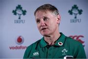 31 May 2017; Ireland head coach Joe Schmidt during a squad press conference at Carton House, Maynooth, in Co. Kildare. Photo by Matt Browne/Sportsfile