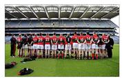 25 November 2011; Members of the PSNI Gaelic Athletic Club team pose for a photograph before the McCarthy Cup game. Garda GAA Club v PSNI Gaelic Athletic Club, Croke Park, Dublin. Picture credit: Ray McManus / SPORTSFILE