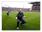 18 September 2011; Dublin manager Pat Gilroy celebrates at the end of the GAA Football All-Ireland Senior Championship Final match between Kerry and Dublin at Croke Park in Dublin. Photo by David Maher/Sportsfile