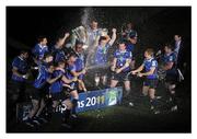 21 May 2011; Leinster players celebrate with the Heineken Cup. Heineken Cup Final, Leinster v Northampton Saints, Millennium Stadium, Cardiff, Wales. Picture credit: Stephen McCarthy / SPORTSFILE